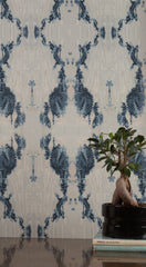 eco friendly blue and white wallpaper