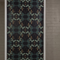 eco friendly black and mint wallpaper