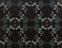 eco friendly black and mint wallpaper