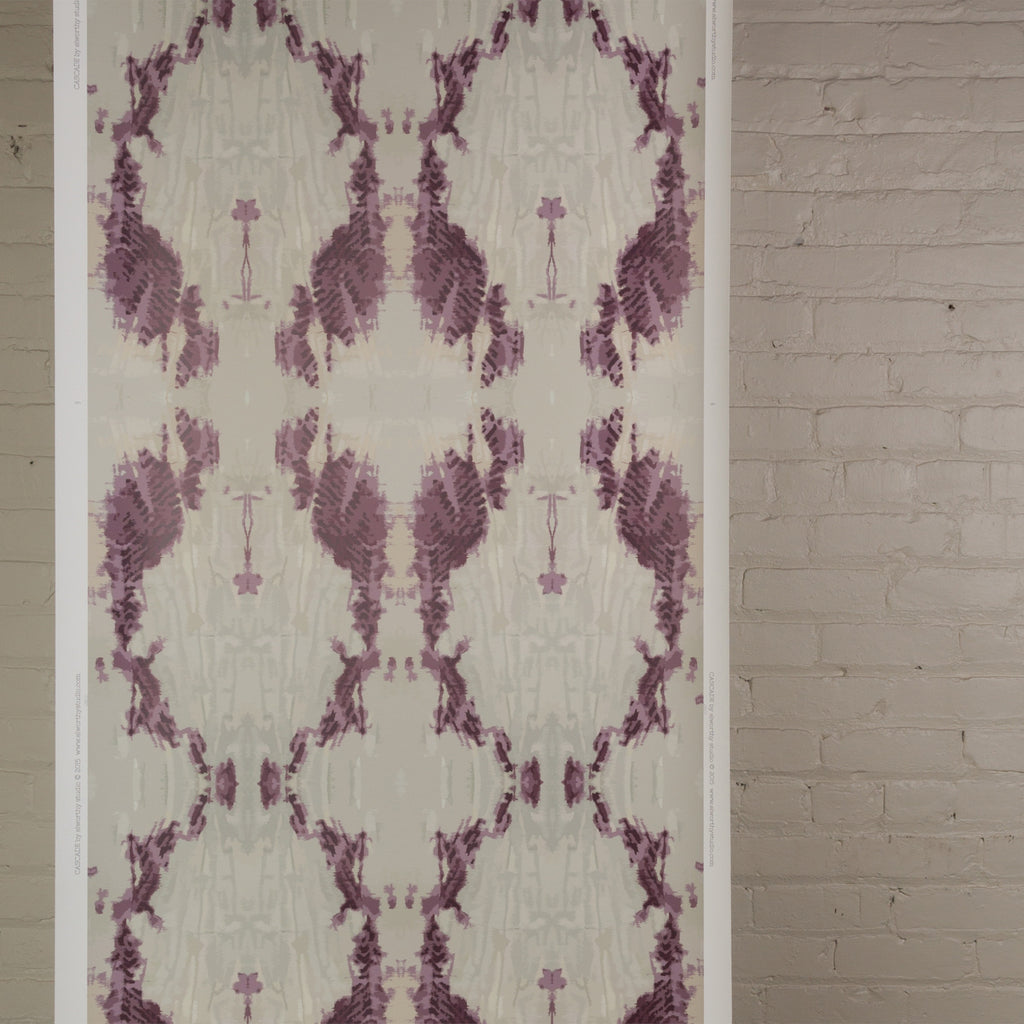 eco friendly mauve textural wallpaper made in usa