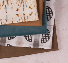 eco friendly modern geometric textural fabric