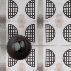 eco friendly modern geometric textural fabric