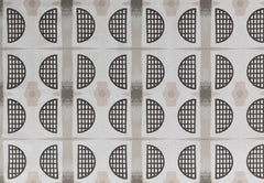 eco friendly modern geometric textural fabric