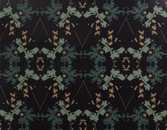 eco friendly black and mint wallpaper 